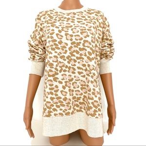 AERI | 🤎 Oversized Cheetah Crewneck Sweatshirt
